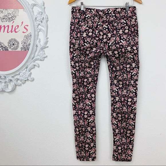 MNG Mango / Blue Pink Floral Pants - Picture 4 of 6